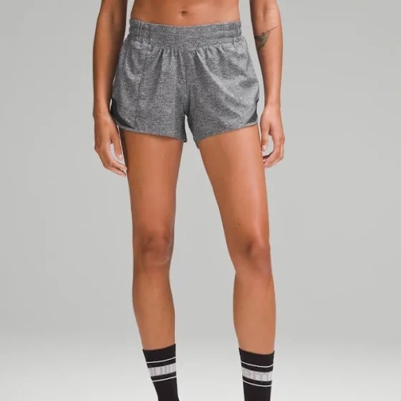 gray lululemon shorts size 6 - Picture 3 of 3